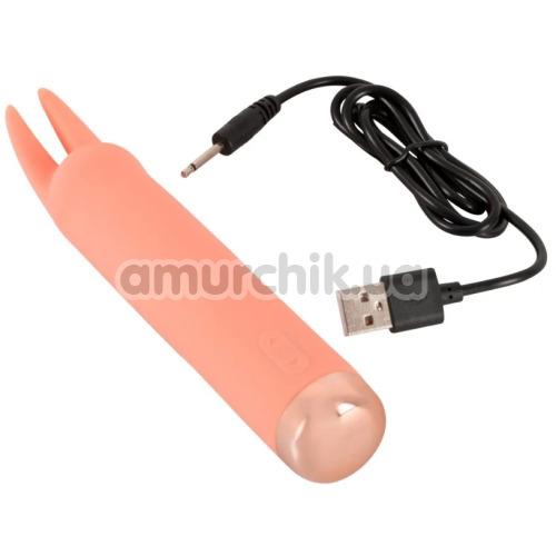 Клиторальный вибратор Peachy Mini Tickle Bunny Vibrator, оранжевый