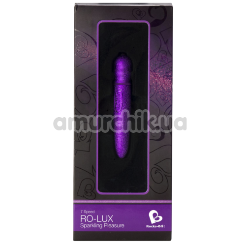 Клиторальный вибратор Rocks-Off Ro-Lux Sparkling Pleasure 7-Speed, фиолетовый