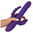 Анально-вагинально-клиторальный вибратор с ротацией и толчками Sweet Smile Thrusting Pearl Triple Vibrator, фиолетовый - Фото №5