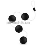 Анальные шарики Anal Adventures Platinum Pleasure Balls, черные - Фото №1