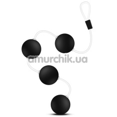 Анальные шарики Anal Adventures Platinum Pleasure Balls, черные - Фото №1