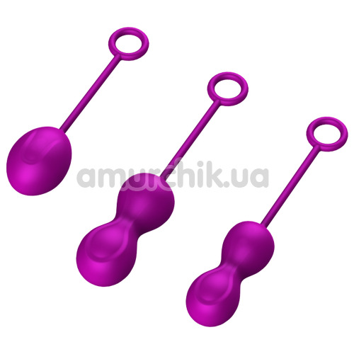 Набор вагинальных шариков Foxshow Kegel Balls Set, фиолетовый