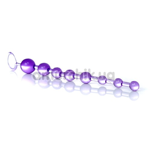 Анальний ланцюжок Sex Toy Jelly Anal Beads, фіолетовий