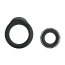 Набор из 2 эрекционных колец Ring Manhood, черный - Фото №0