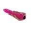 Вибратор Slick & Slim Veined Jelly Vibrator, розовый - Фото №1