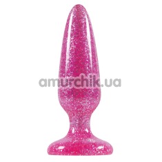 Анальная пробка Starlight Gems Booty Boppers Mini, розовая - Фото №1