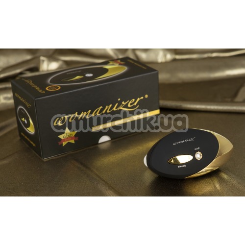 Симулятор орального сексу для жінок Womanizer W500 Pro, чорно-золотий