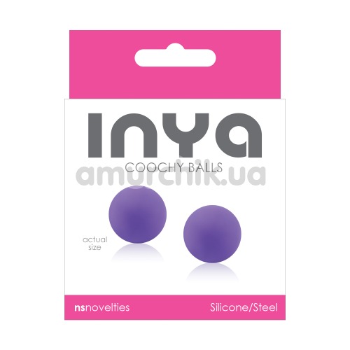 Вагинальные шарики Inya Coochy Balls, фиолетовые