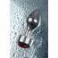 Анальна пробка з червоним кристалом Toyfa Metal 717030-9, срібна - Фото №8