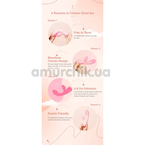 Вібратор BeYourLover Cloud Joy, рожевий