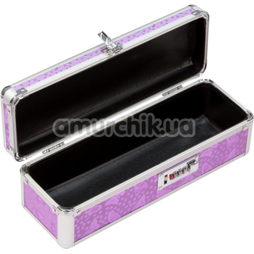 Кейс для хранения секс-игрушек The Toy Chest Lokable Vibrator Case, фиолетовый