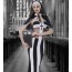 Костюм монашки JSY Nun Costume 6035 черно-белый: платье + головной убор + накидка - Фото №3