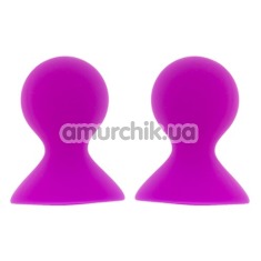 Вакуумні стимулятори для сосків Lit-Up Silicone Nipple Suckers Pleasure Pumps, рожеві - Фото №1