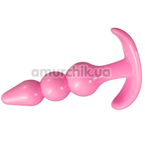 Анальная пробка Masturbation Anal Beads Massage Stick, розовая