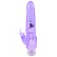Вибратор Jelly Glitters Dual Teaser, фиолетовый - Фото №1