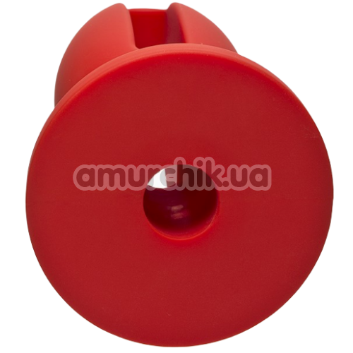 Анальна пробка Kink Lube Luge Premium Silicone Plug 5, червона