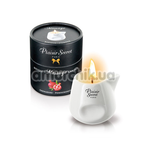Масажна свічка Plaisirs Secrets Paris Bougie Massage Candle Pomegranate - гранат, 80 мл - Фото №1