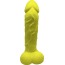 Мыло в виде пениса с присоской Чистий Кайф L, желтое - Фото №2