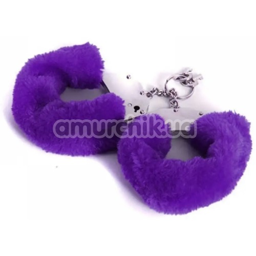 Наручники Roomfun Furry Cuffs, фиолетовые