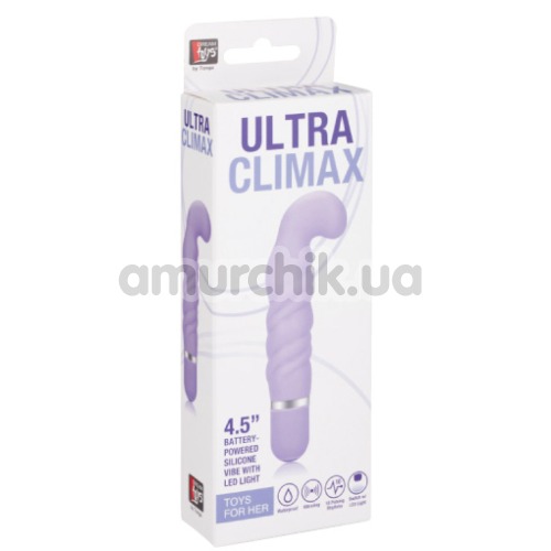 Вибратор для точки G Ultra Climax, фиолетовый