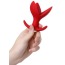 Анальна пробка ToDo Expander Plug Flower 9 см, червона - Фото №4