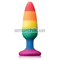 Анальна пробка Colours Pleasure Medium Plug Pride Edition, мультикольорова - Фото №1