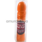 Свеча Slash в форме фаллоса Wax Play, оранжевая - Фото №1
