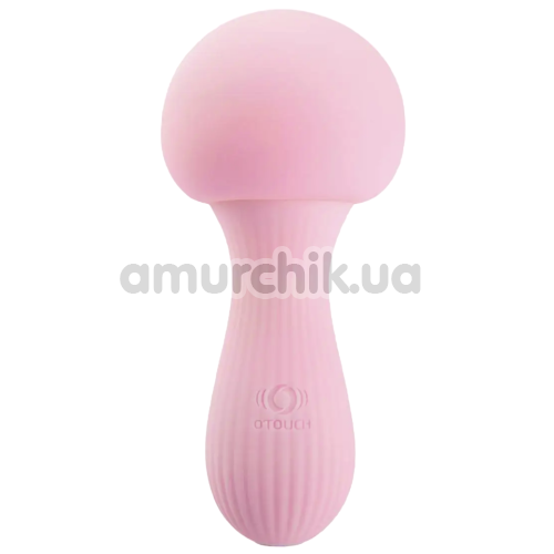 Универсальный вибромассажер Otouch Mushroom Silicone Wand Vibrator, розовый - Фото №1
