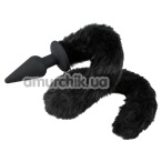 Анальная пробка с черным хвостом Bad Kitty Naughty Toys Plug and Tail - Фото №1