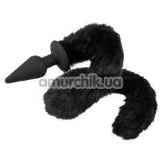 Анальная пробка с черным хвостом Bad Kitty Naughty Toys Plug and Tail - Фото №1