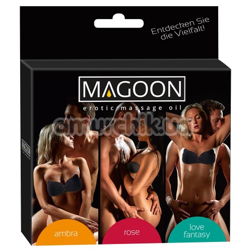 Набір для масажу Magoon Erotic Massage, 3 x 100 мл