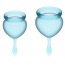 Набір з 2 менструальних чаш Satisfyer Feel Good, блакитний - Фото №1
