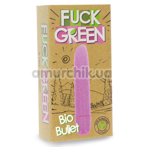 Кліторальний вібратор Fuck Green Bio Bullet, рожевий