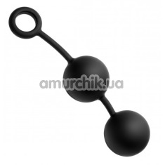 Анальные шарики Tom of Finland Weighted Anal Balls, черные - Фото №1