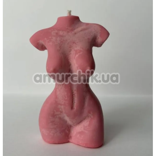 Свічка у вигляді жіночого торсу Glowing Fire 10х5, темно-рожева
