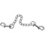 Ланцюжок з карабінами Zado Metal Chain, срібний - Фото №0
