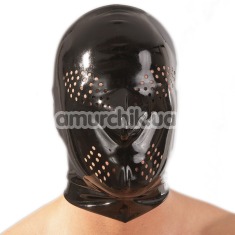 Маска Latex Maske с отверстиями, черная - Фото №1