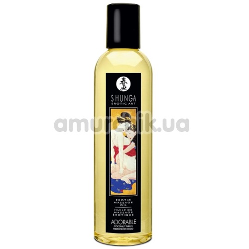 Масажна олія Shunga Erotic Massage Oil Adorable Coconut Thrills - кокос, 250 мл