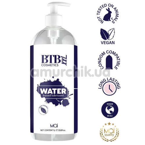 Лубрикант BTB Cosmetics Water Based Lubricant, 1000 мл