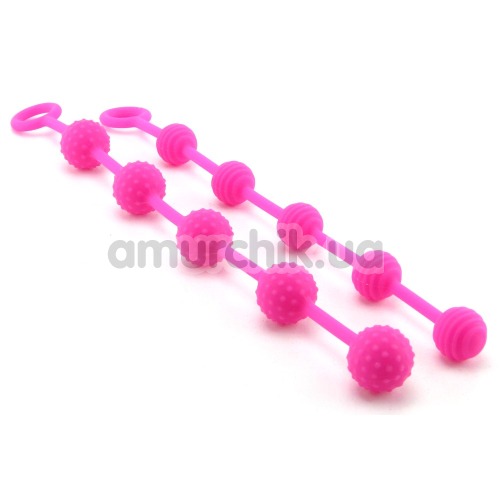Набір анальних ланцюжків Posh Silicone "O" Beads, рожевий