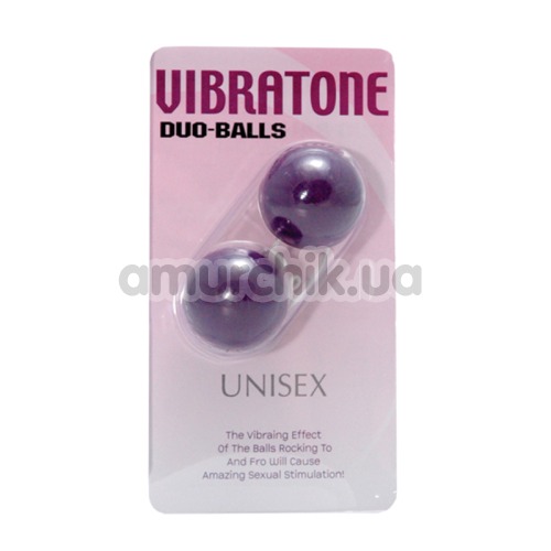 Вагинальные шарики Vibratone Unisex Duo Balls фиолетовые