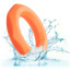 Эрекционное кольцо для члена Alpha Liquid Silicone Sexagon Ring, оранжевое - Фото №6