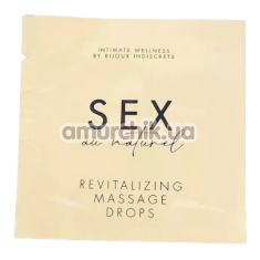 Сироватка для інтимного масажу Bijoux Indiscrets Sex Au Naturel Revitalizing Massage Drops, 1 мл - Фото №1