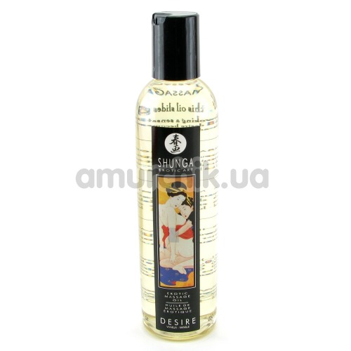Массажное масло Shunga Erotic Massage Oil Desire Vanilla - ваниль, 250 мл