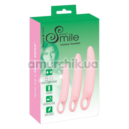 Набір фалоімітаторів Sweet Smile Vaginal Trainers, рожевий