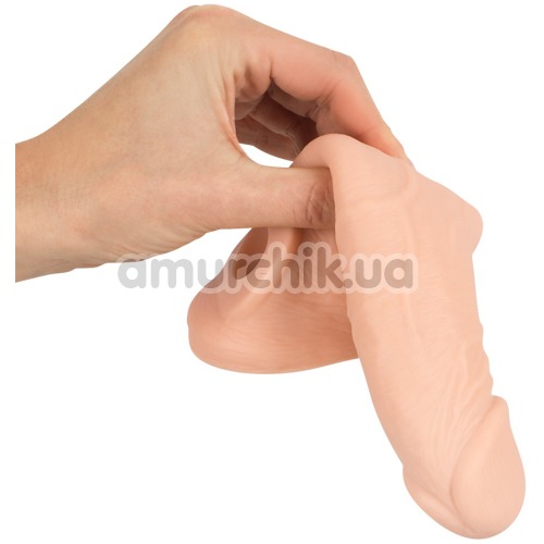 Насадка на пенис Nature Skin Penis Sleeve with Extension, телесная