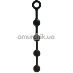 Анальні кульки Silicon Material Anal Beads 13, чорні - Фото №1