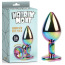 Анальная пробка с радужным кристаллом Matrix Mont Rainbow Gem Metal Plug M, радужная - Фото №4