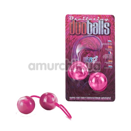 Вагинальные шарики Oscilating Duo Balls, розовые