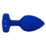 Анальная пробка с вибрацией B-Vibe Vibrating Jewel Plug L/XL, синяя - Фото №3